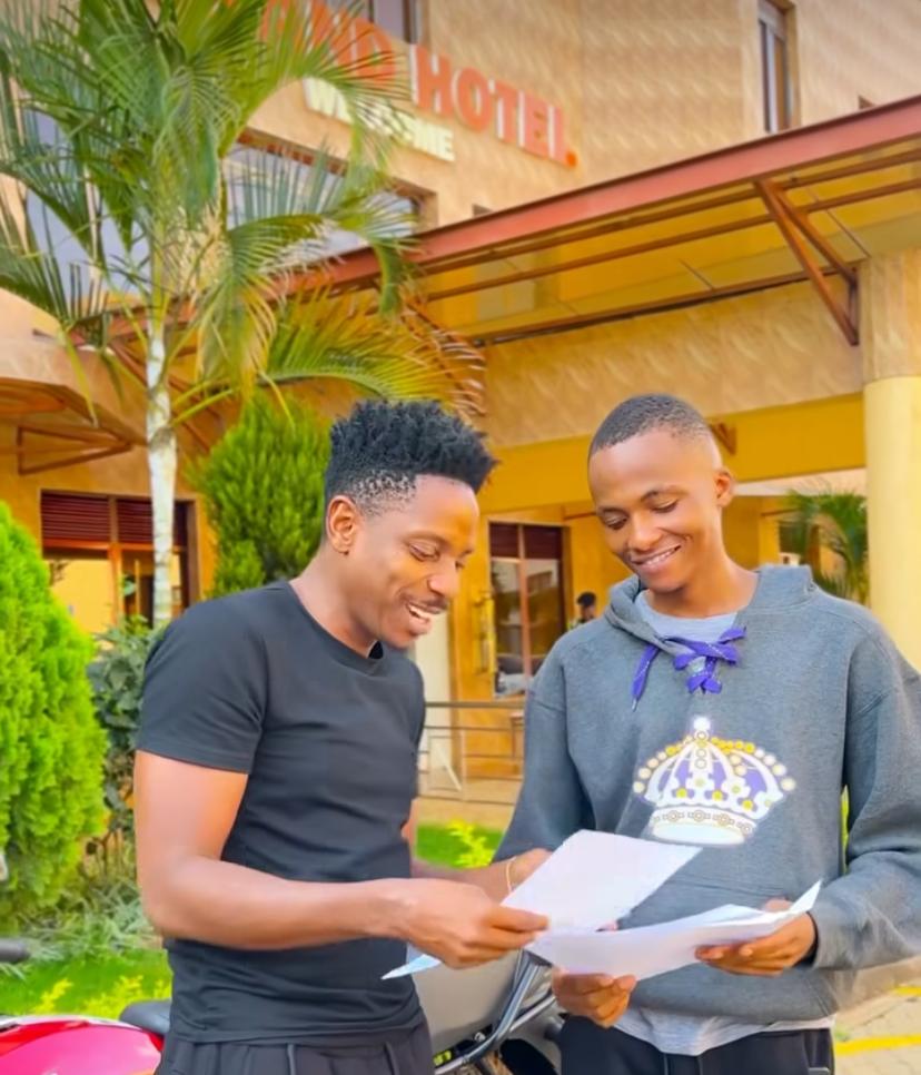 Eric Omondi surprises ex-Sailors Gang singer Shalkido days after pleading for help