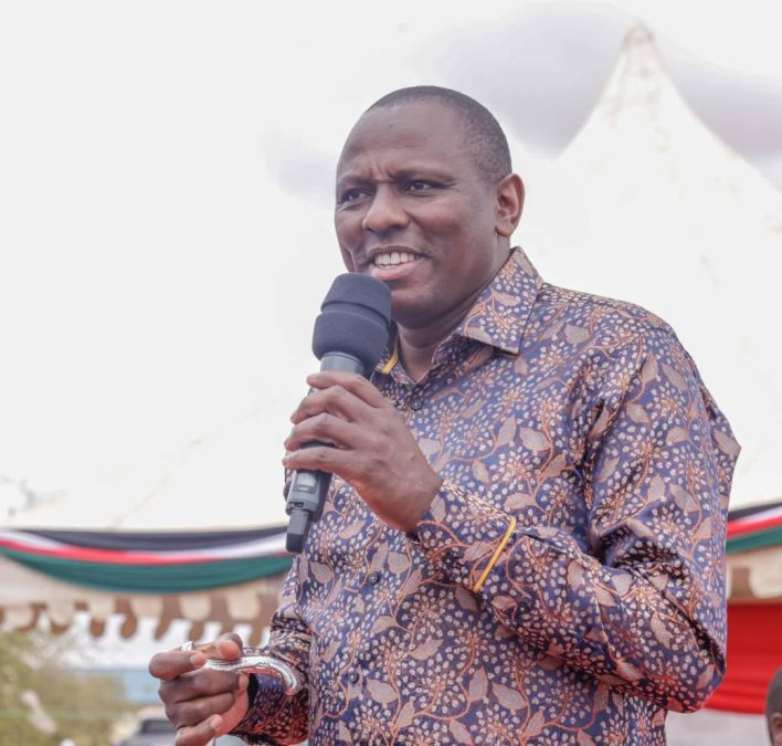 Kikuyu MP Kimani Ichung'wah speaks during a past rally. Photo/https://www.facebook.com/kimani.ichungwah.7
