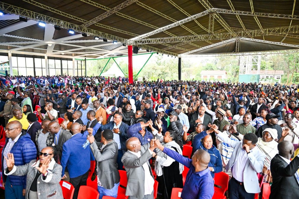 Muranga residents during a State House meeting on September 12, 2025. PHOTO/https://www.facebook.com/KithureKindiki