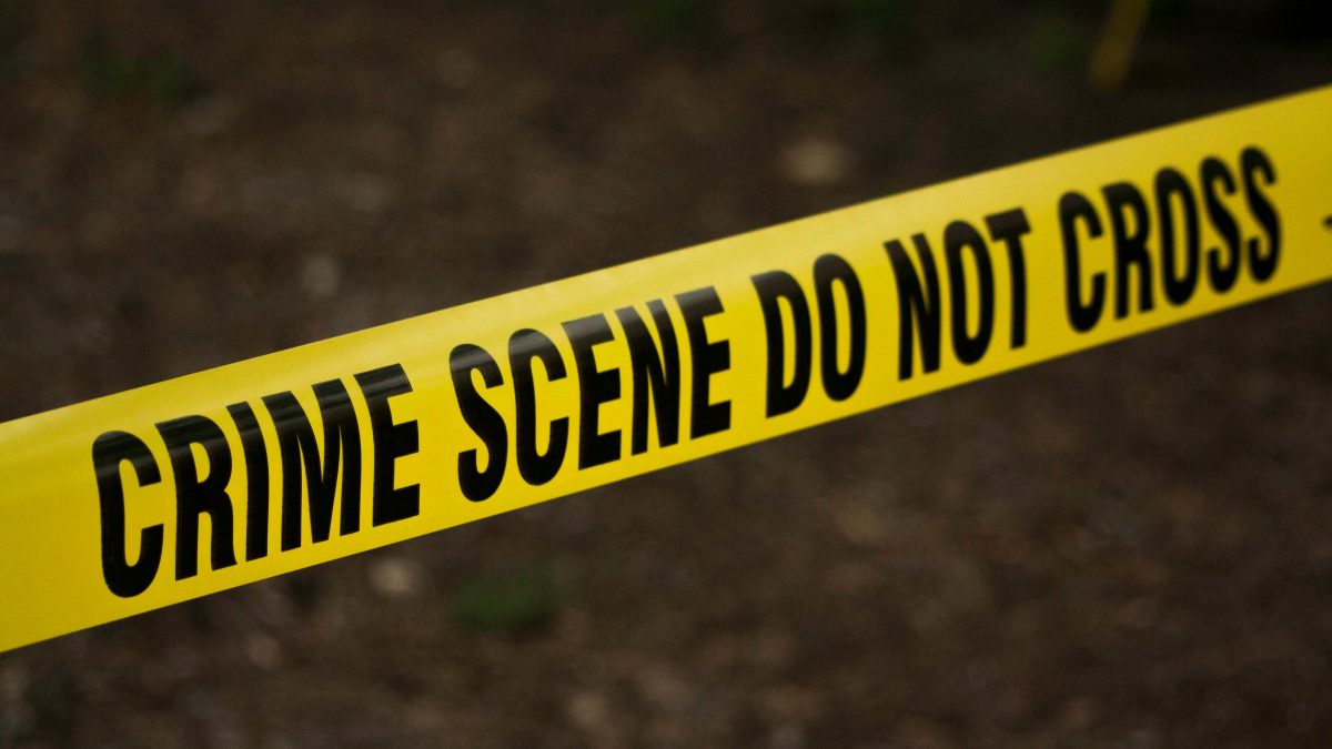 A section sealed off with yellow crime scene tape. PHOTO/Pexels