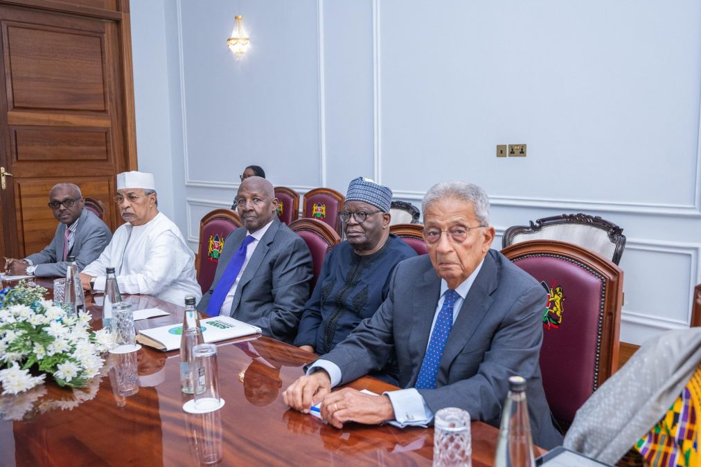 AU team meeting with President William Ruto at State House Nairobi on Thursday, September 4, 2025. PHOTO/https://www.facebook.com/williamsamoei