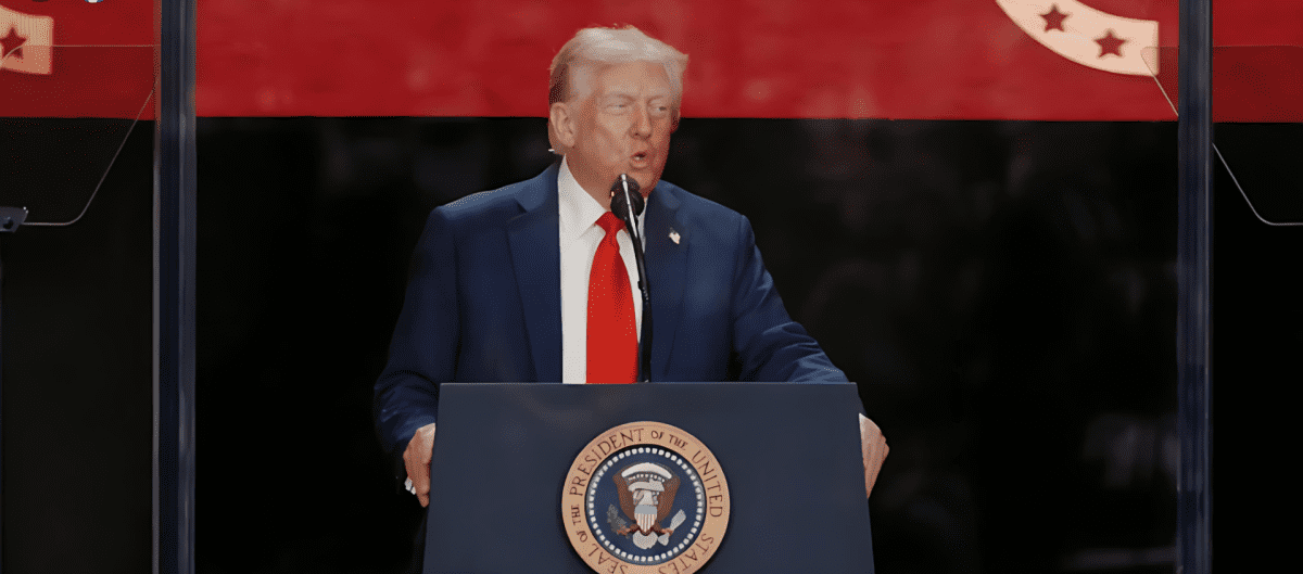 President Trump Participates in the Memorial Service for Charlie Kirk. PHOTO/https://www.facebook.com/WhiteHouse