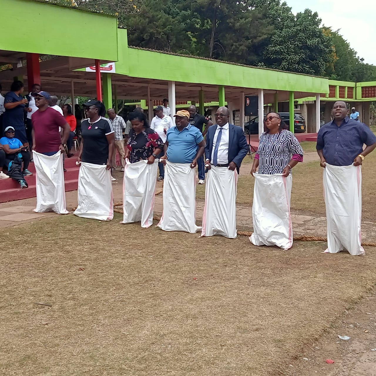 JKUAT workers engage in fun games as strike enters its 4th week