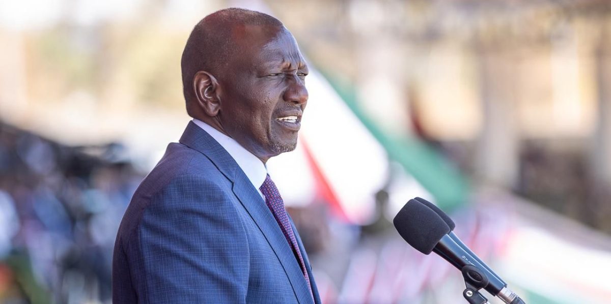 President William Ruto speaks during Mashujaa Day fete in Kitui on Monday, October 20, 2025. PHOTO/https://www.facebook.com/williamsamoei