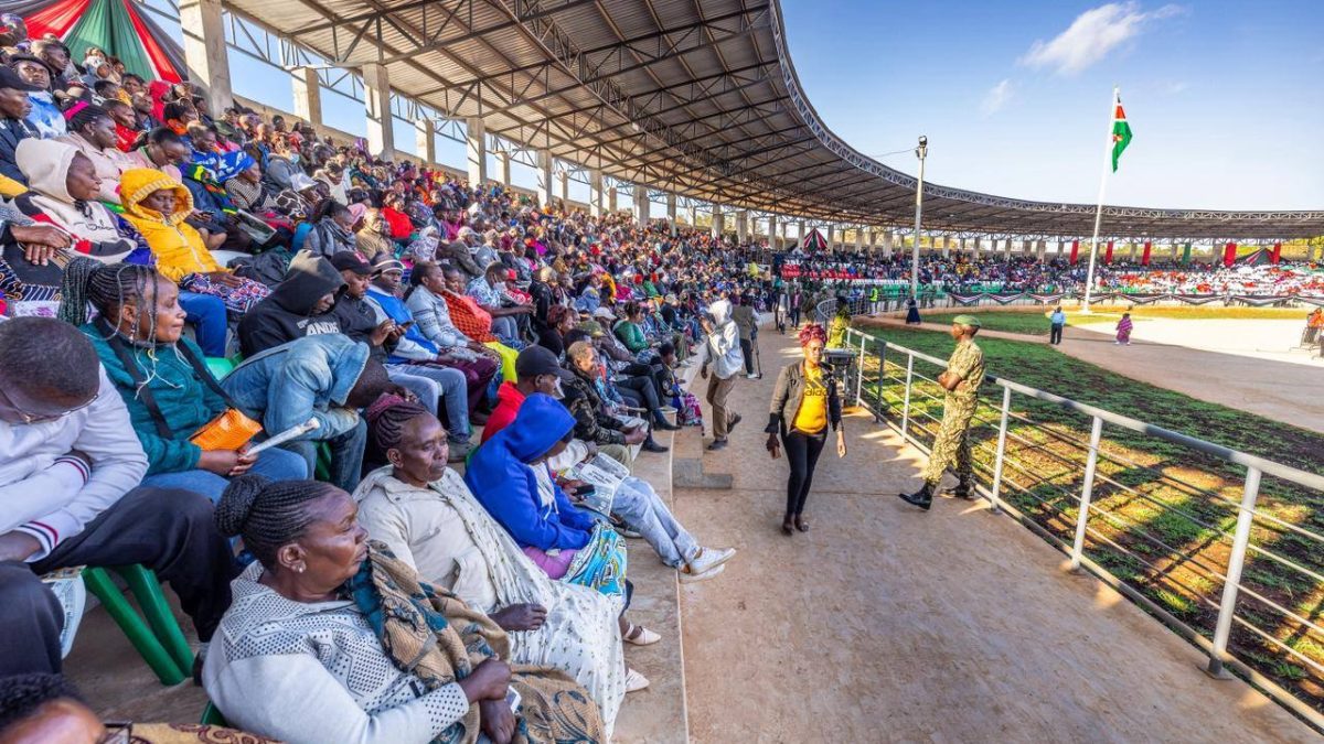 PS Mueke applauds Kitui residents for filling stadium on Mashujaa Day