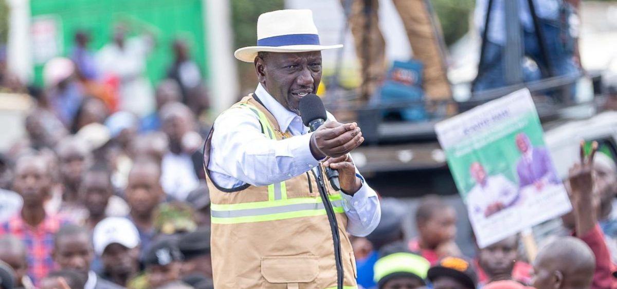 President William Ruto gestures during a past rally. PHOTO/https://www.facebook.com/williamsamoei