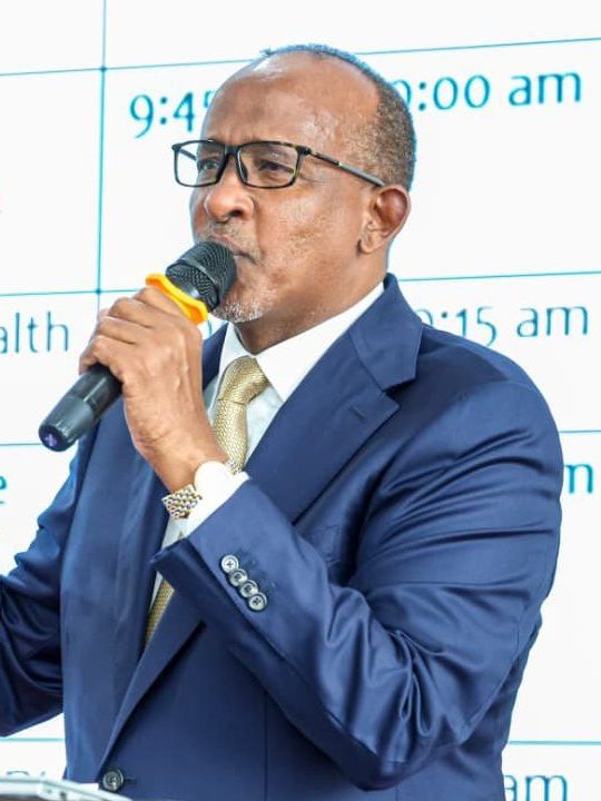 Health CS Aden Duale gestures during a past event. PHOTO/https://www.facebook.com/adenduale