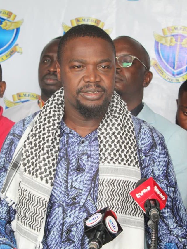 KMPDU SG Davji Atellah during a past media briefing. PHOTO/https://www.facebook.com/davji