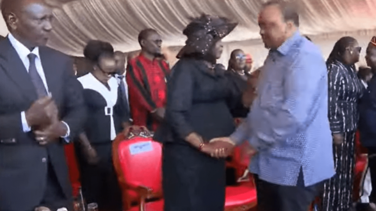 President Ruto and Uhuru Kenyatta arrive amid heavy security for Raila’s funeral