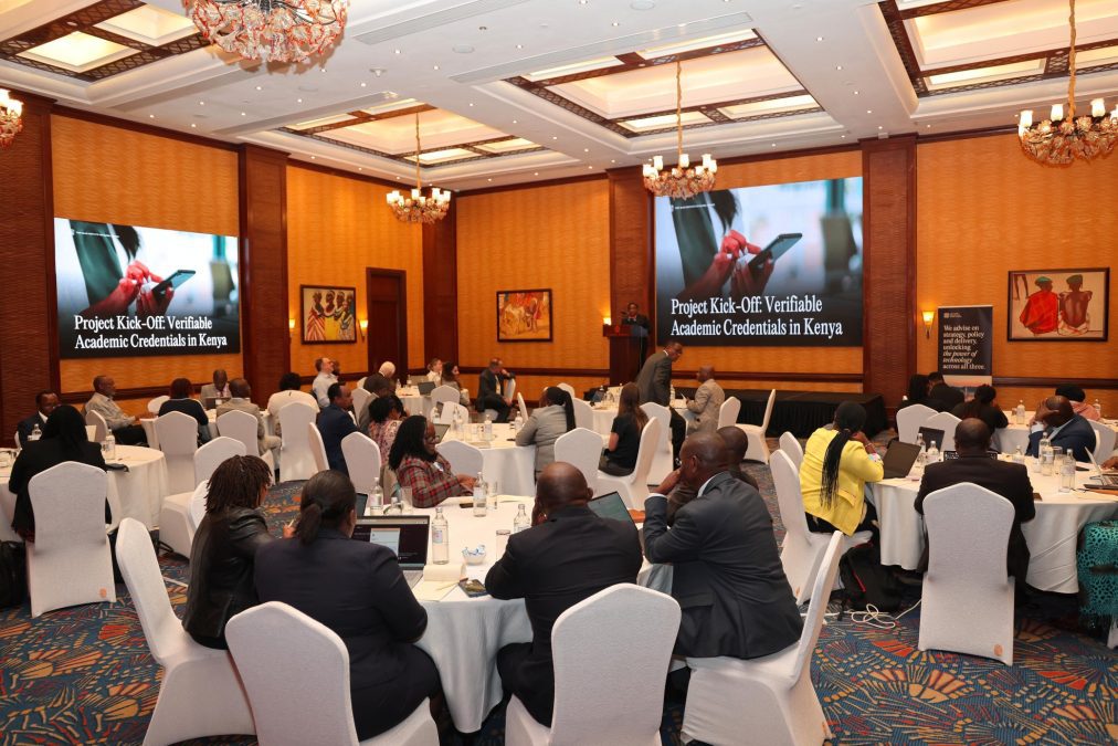 Stakeholders and leaders during the Verifiable Academic Credentials at Serena Hotel in Naoirobi. PHOTO/@honkabogo/X