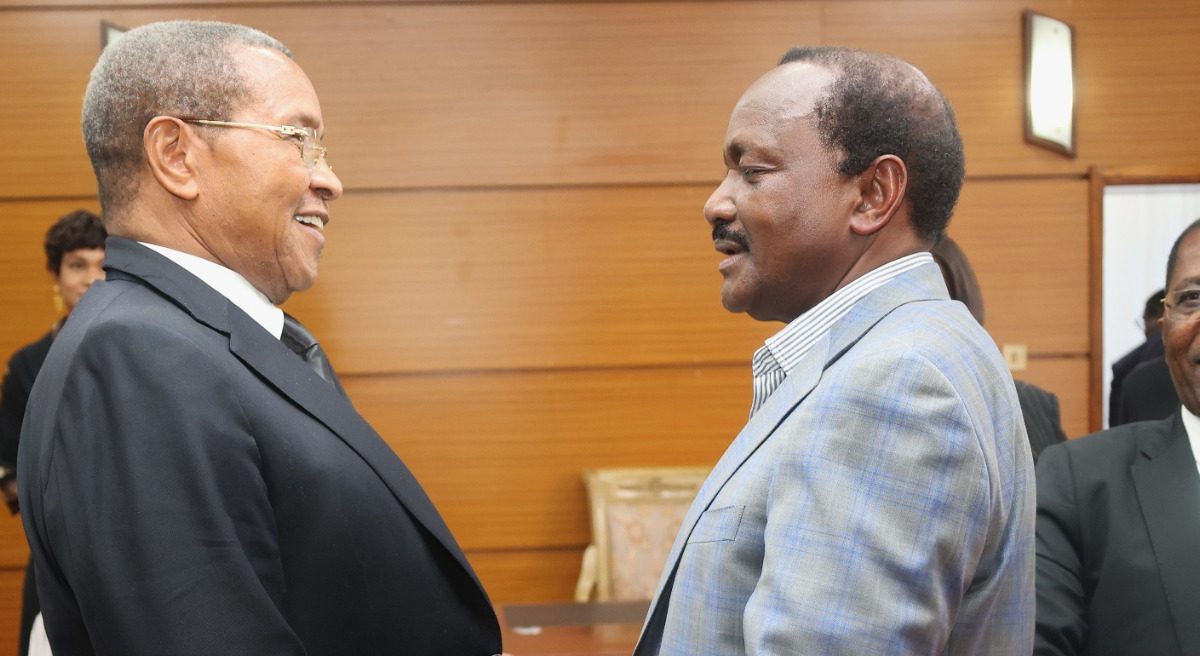 Kalonzo welcomes Tanzanian leaders at JKIA ahead of Raila’s funeral