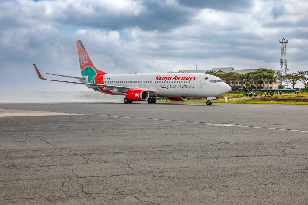 A Kenya Airways plane. PHOTO/@KenyaAirways/X.