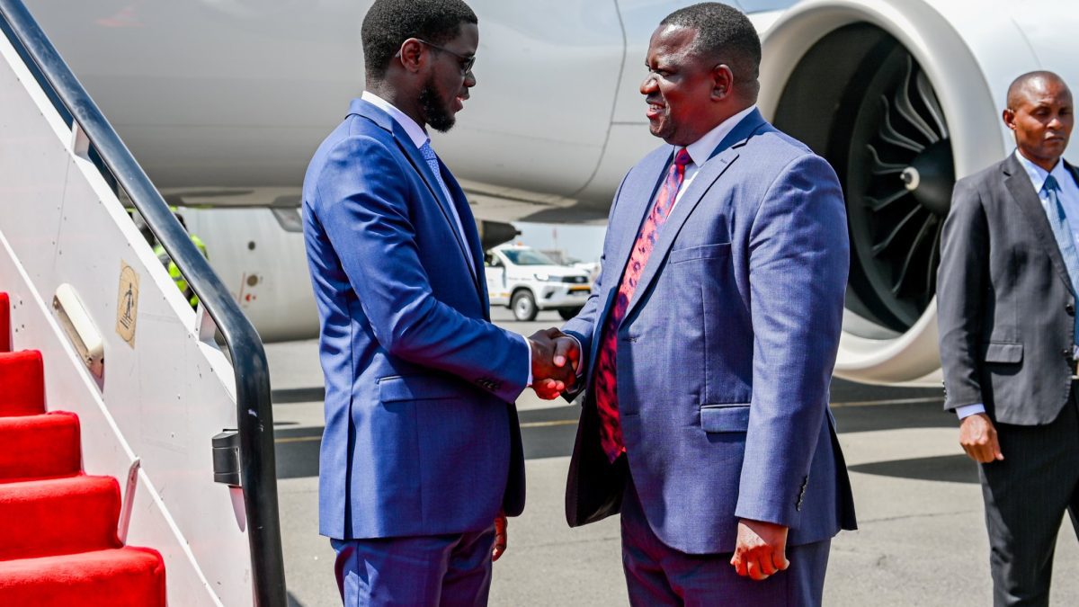 Senegal’s President Faye jets into the country ahead of Mashujaa Day
