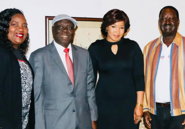 Who is the widow of Zimbabwe’s ex-PM Morgan Tsvangirai who stood by Ida in Raila’s burial?