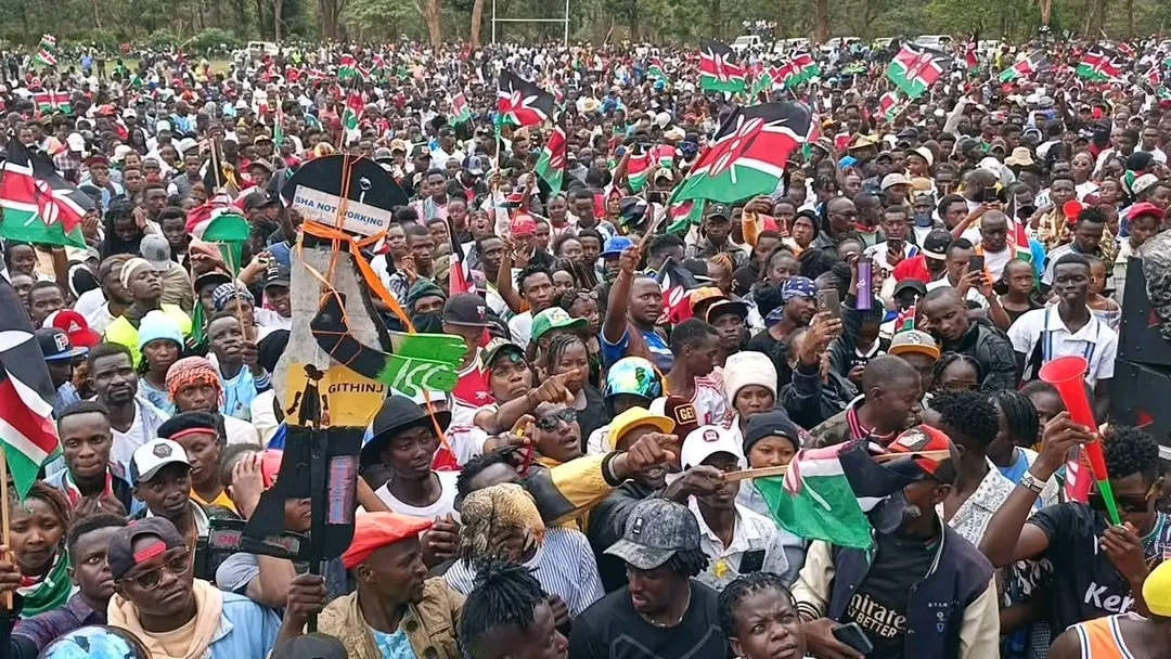 Kenyans gather in large numbers at Mama Gift in Embu. PHOTO/https://www.facebook.com/profile.php?id=61557030180595
