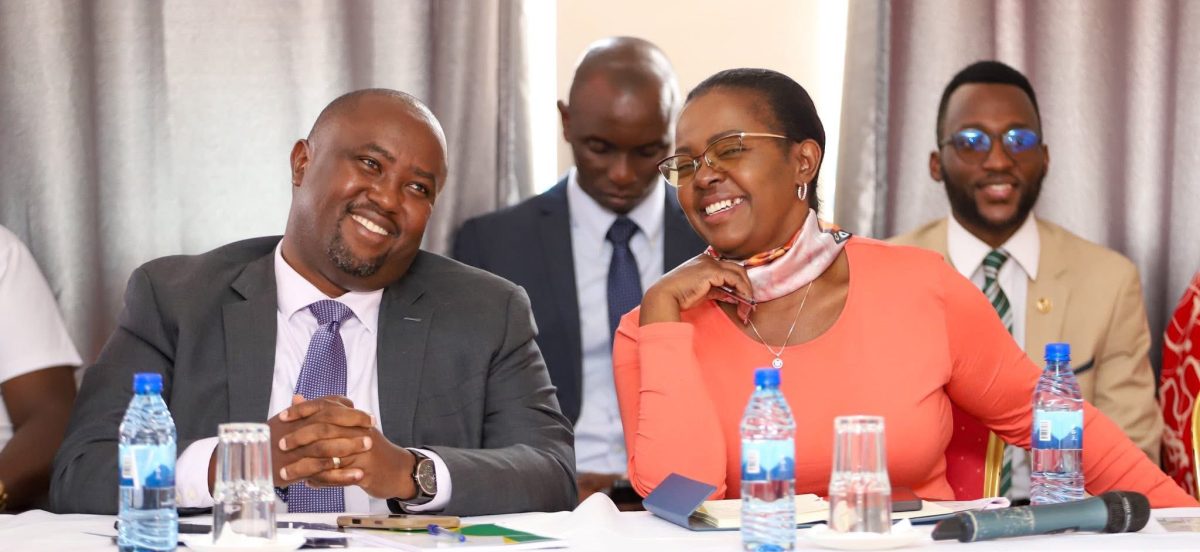 PSs Alex Wachira and Ann Wang'ombe. PHOTO/https://www.facebook.com/profile.php?id=100094145964486