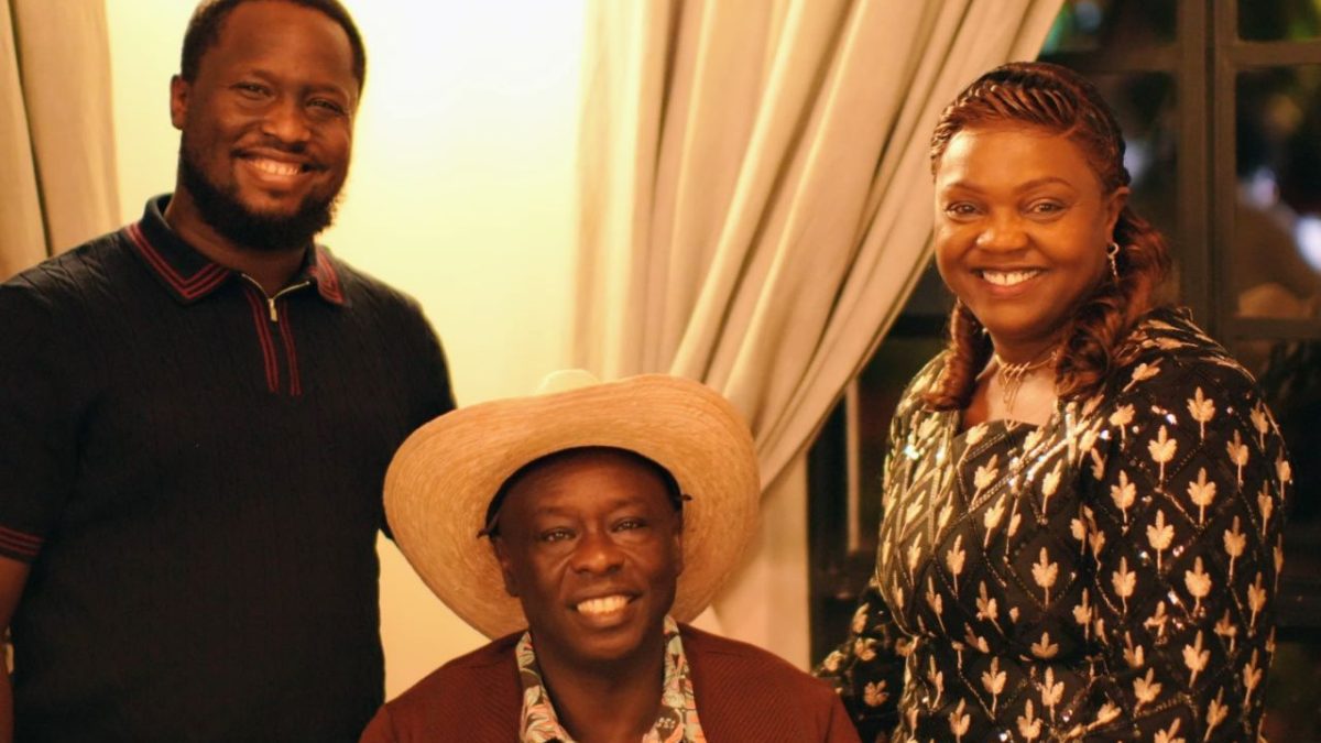 Former Deputy President Rigathi Gachagua, Pastor Dorcas and their son during the 60th birthday celebration. PHOTO/@rigathi/X