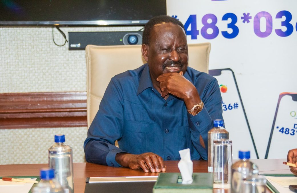 The late Raila Odinga during a meeting with ODM officials on October 12, 2025. PHOTO/@RailaOdinga/X