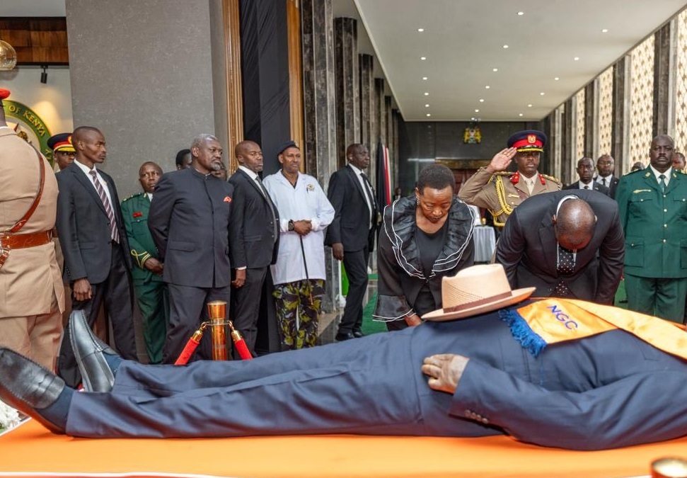 Ruto explains why Raila’s body was taken to Parliament