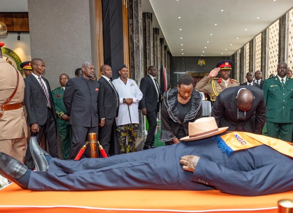 Ruto explains why Raila’s body was taken to Parliament