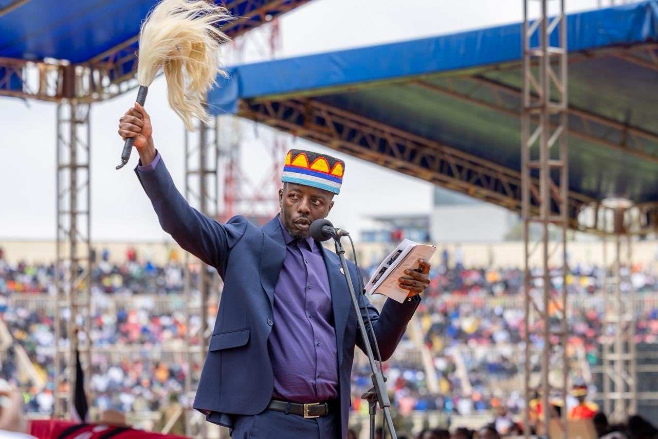 Raila Junior inherits father’s fly whisk and Jaramogi’s hat