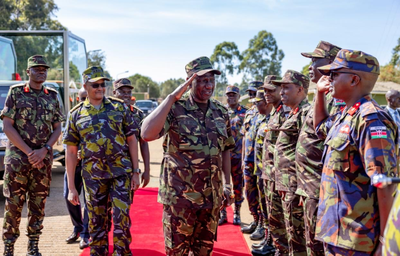 President William Ruto during KDF Day in Uasin Gishu on October 14, 2025.
