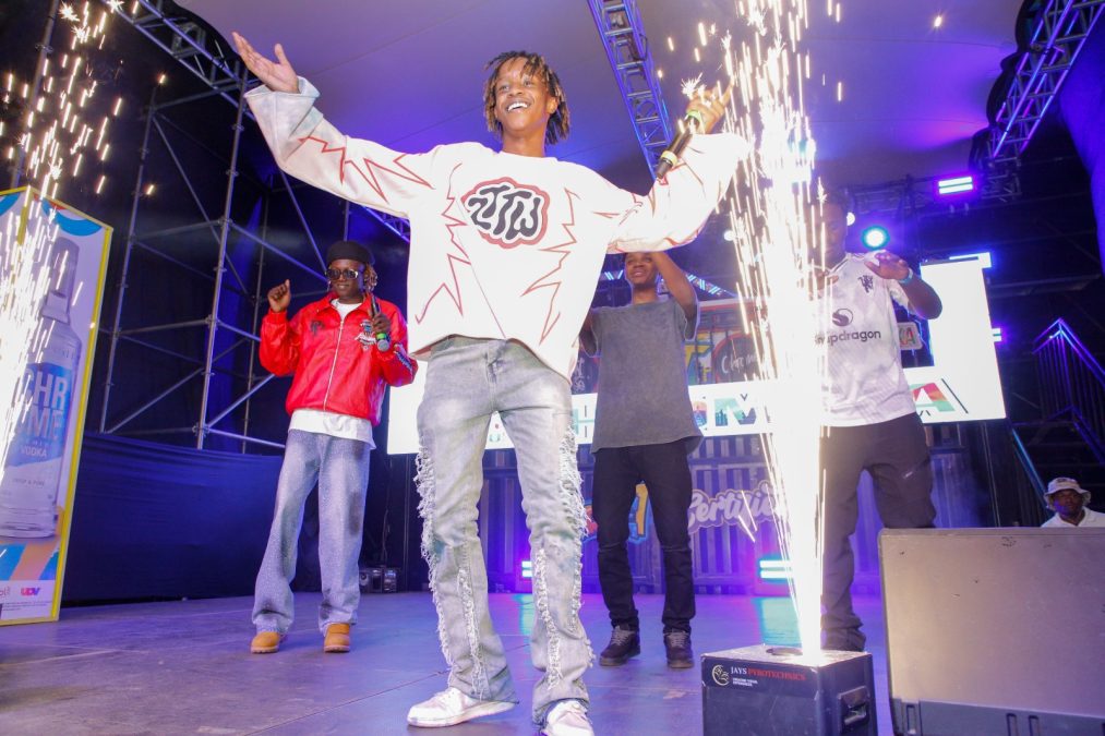 Fathermoh performing alongside Sean MMG at the Chrome NCP launch. PHOTO/Chrome