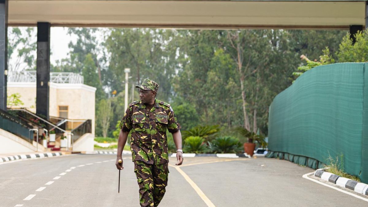 PHOTOS: Ruto dons full KDF uniform for the first time since becoming president