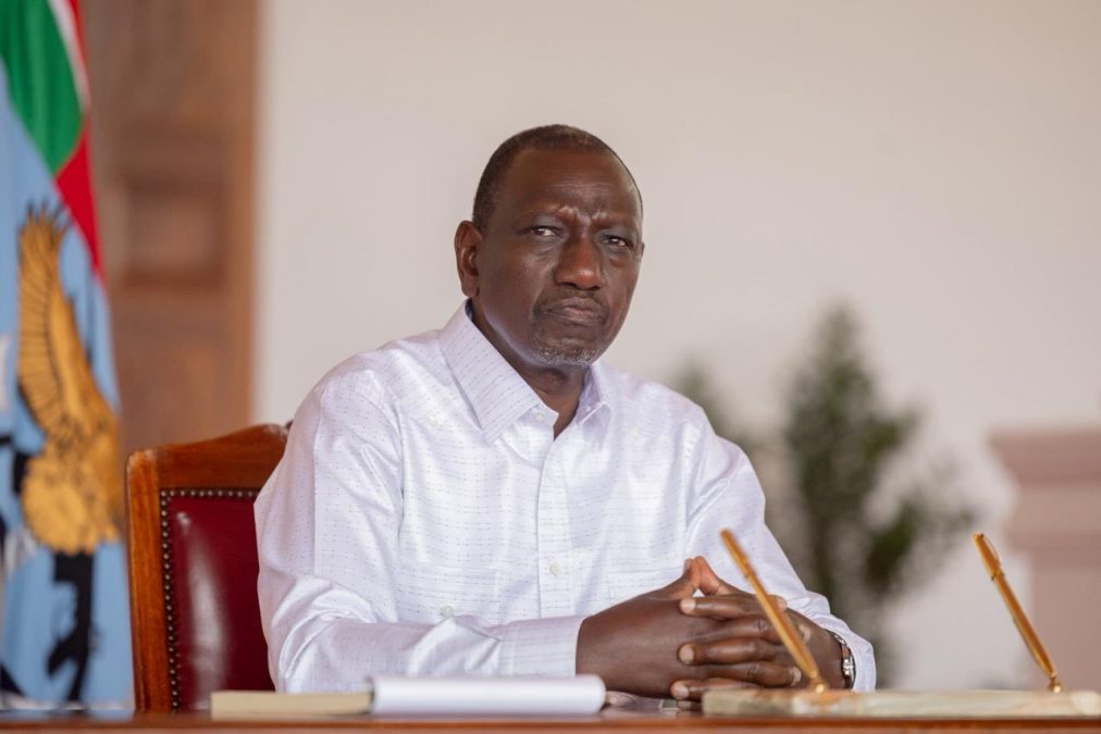 President William Ruto during his visit of Raila's home in Karen. PHOTO/https://www.facebook.com/williamsamoei
