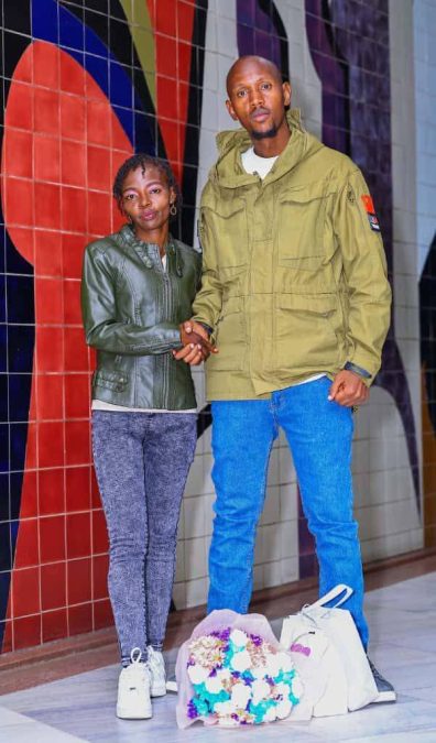 Geoffrey Mosiria with a street girl. PHOTO/https://www.facebook.com/profile.php?id=61556717457392