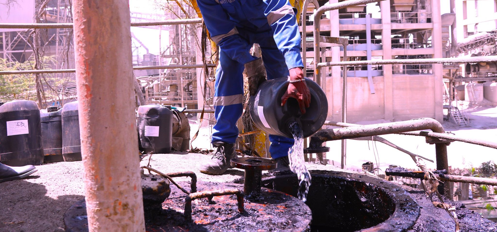 Police destroy poisonous chemicals used in illicit drug manufacture