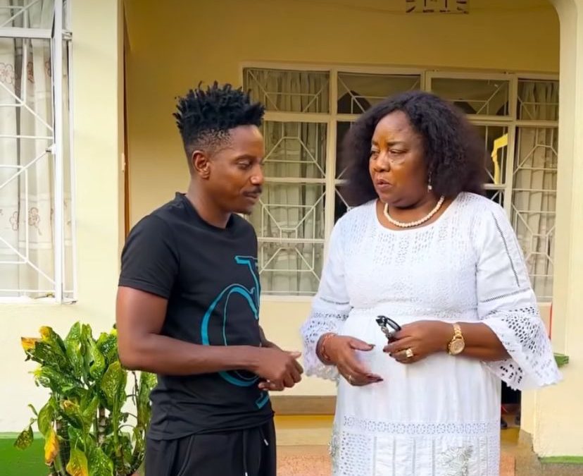 Eric Omondi emotional after visiting Mama Ida and viewing Raila’s grave