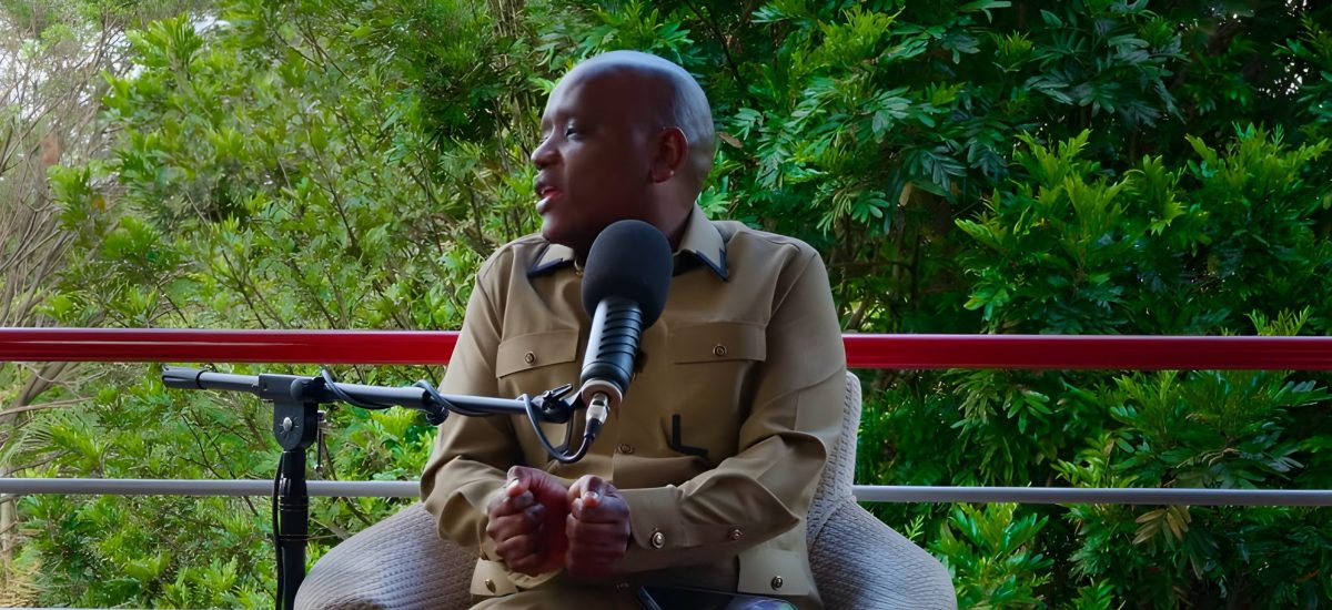 Dennis Itumbi during a podcast session. PHOTO/Screengrab: K24 Digital