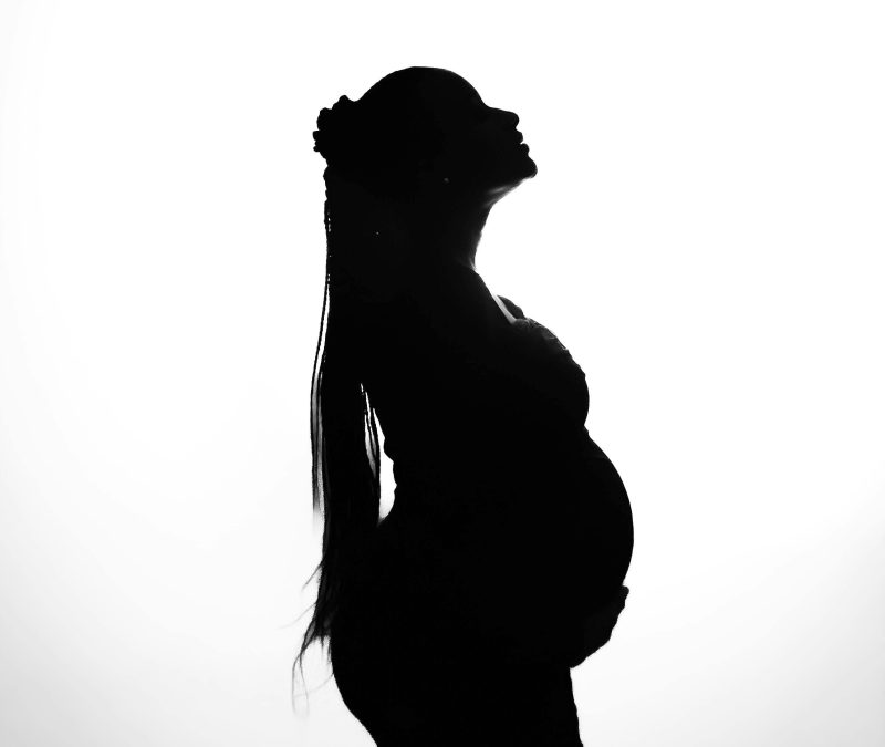 A silhouette of a pregnant woman used for illustration. PHOTO/Pexels