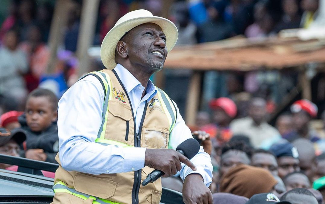 President William Ruto during a public rally on Thursday, October 30, 2025. PHOTO/https://www.facebook.com/williamsamoei
