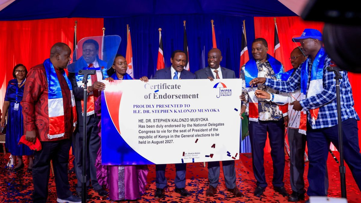 Kalonzo endorsed as 2027 presidential candidate