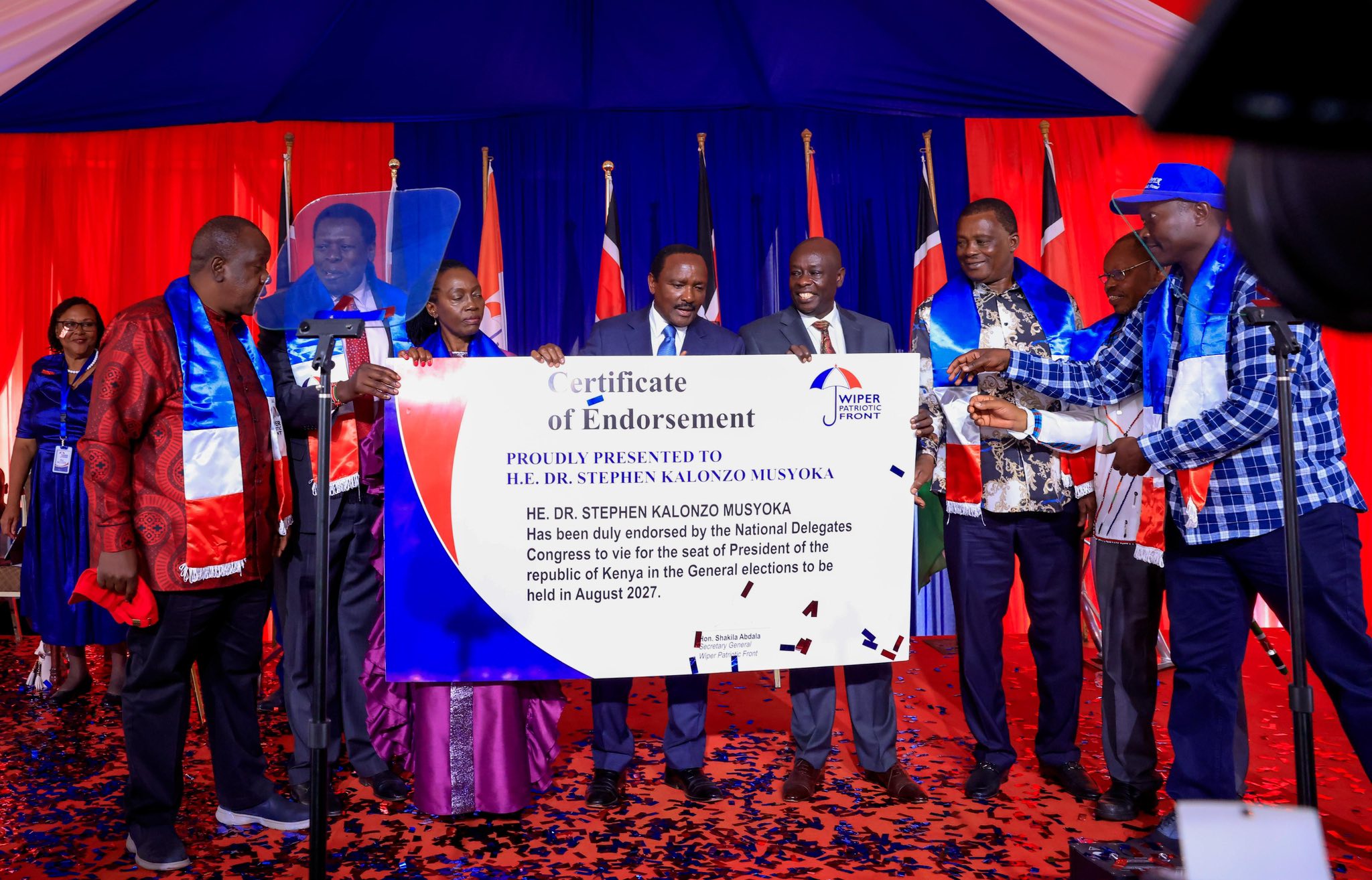 Kalonzo endorsed as 2027 presidential candidate