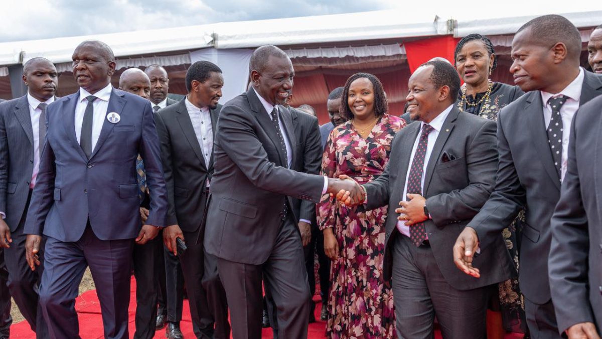 Wambugu delivers a veiled attack on Gachagua after shaking hands with Ruto