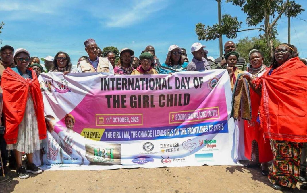 Cabinet Secretary for Gender, Culture and Children Services, Hon. Hanna Wendot Cheptumo during the 2025 International Day of the Girl Child on Saturday, October 11, 2025. PHOTO/Emmanuel Rono