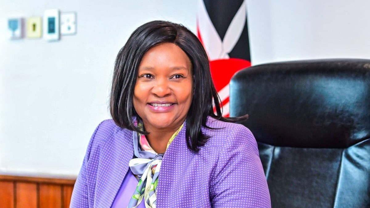 CS Rebbeca Miano during a past media presser. PHOTO/https://www.facebook.com/mianorebecca