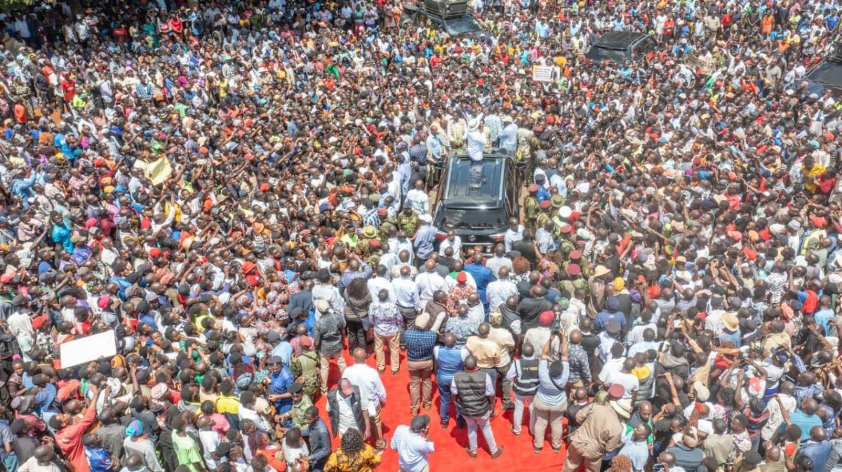 President William Ruto speaks during Makueni tour on November 12, 2025.