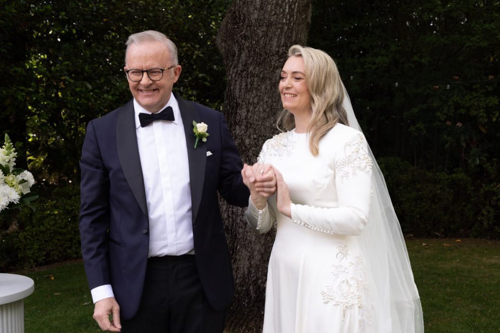 Australian Prime Minister Anthony Albanese has married his partner Jodie Haydon. PHOTO/@AlboMP/X
