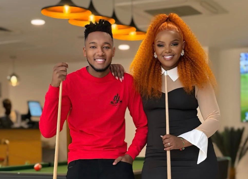 Digital creator, Dorea Chege and lover Dj Dibul. PHOTO/@dorea_chege/Instagram