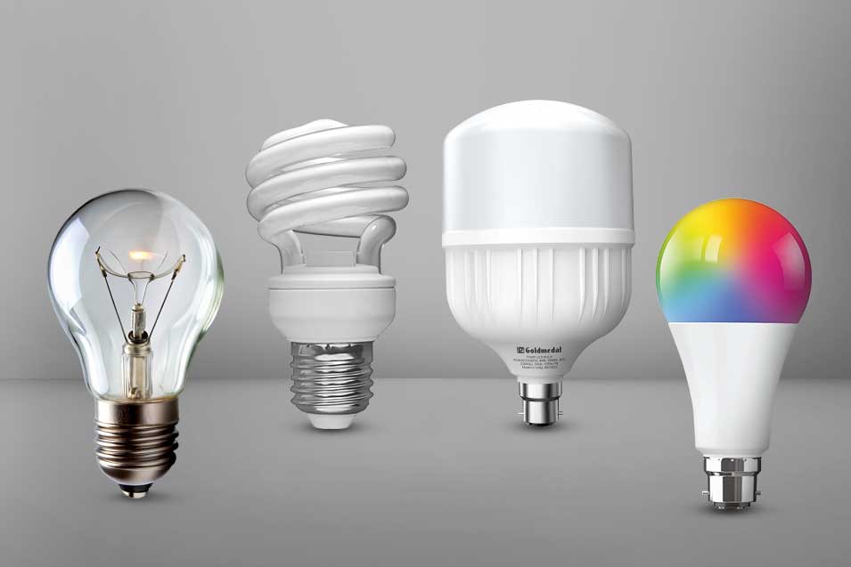 A photo showing three types of bulbs. PHOTO/Screengrab by K24 Digital