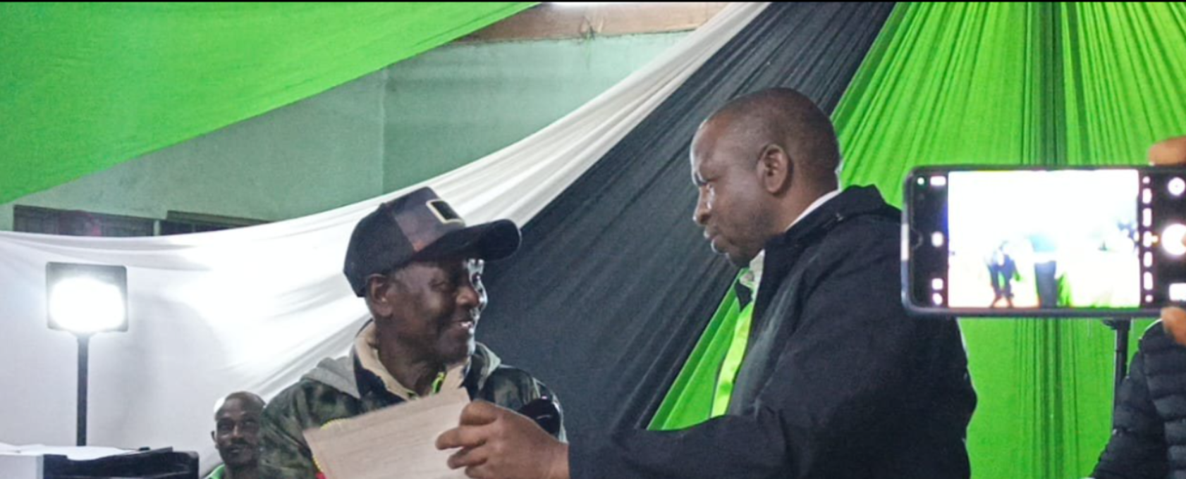 Jeremiah Ongaro breaks down in tears after IEBC declares him winner in Ekerenyo Ward