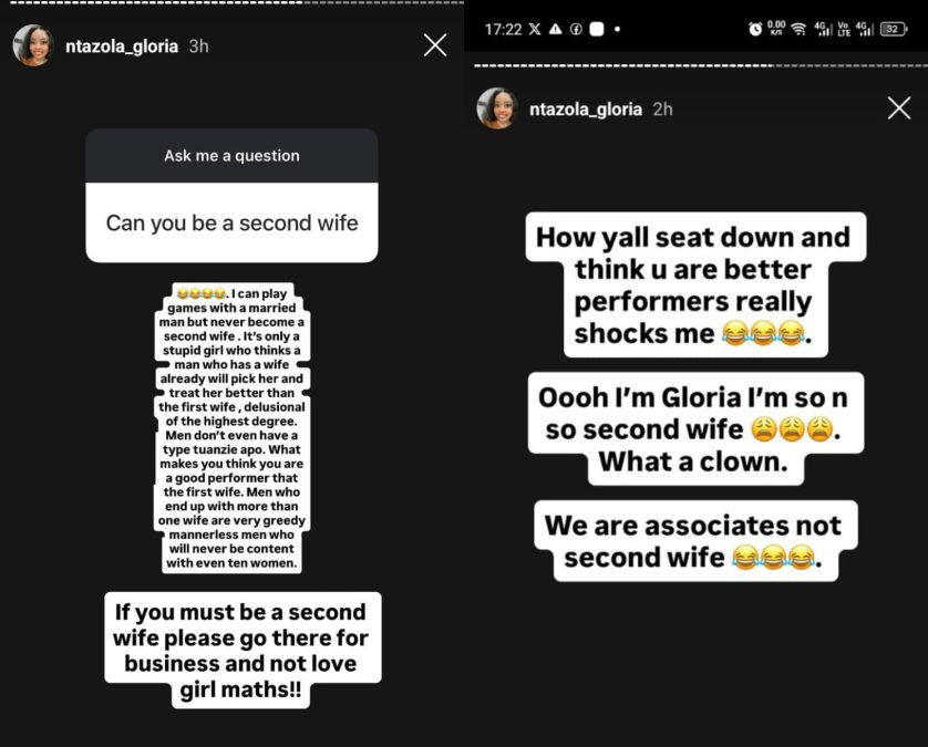 A collage of Gloria Ntazola’s statement on Instagram. PHOTO/Screengrab by K24 Digital
