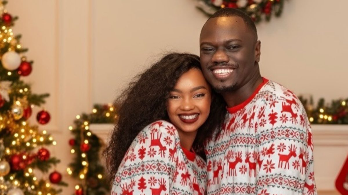 Butita appears in matching pyjamas with his girlfriend despite saying he would never