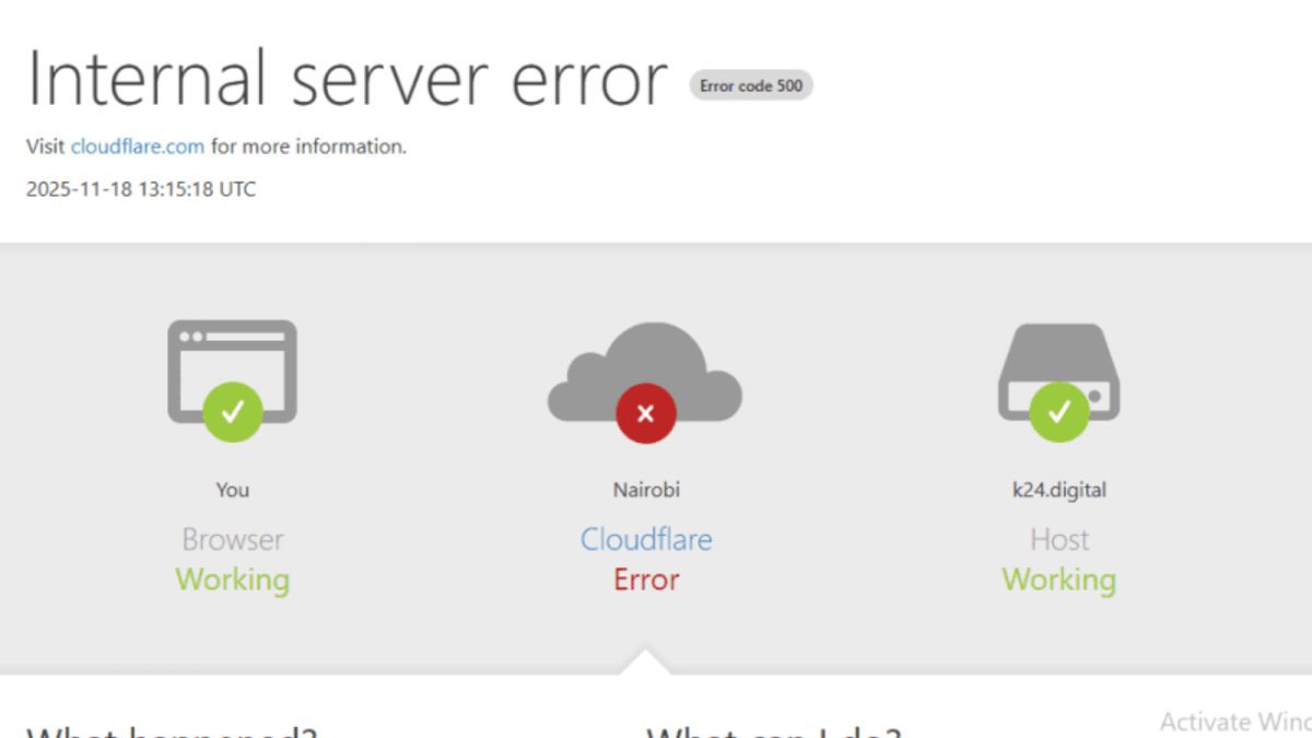How global outage at Cloudflare briefly disrupted major websites in Kenya