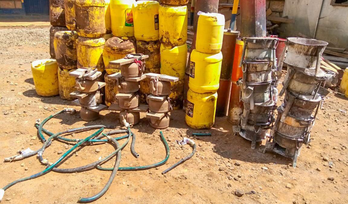 Police dismantle illicit liquor den in Meru as owner evades arrest