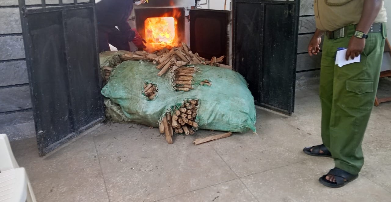 Police destroy heroin worth Ksh11M in Busia